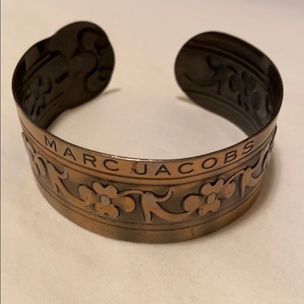 Marc Jacobs silver floral cuff